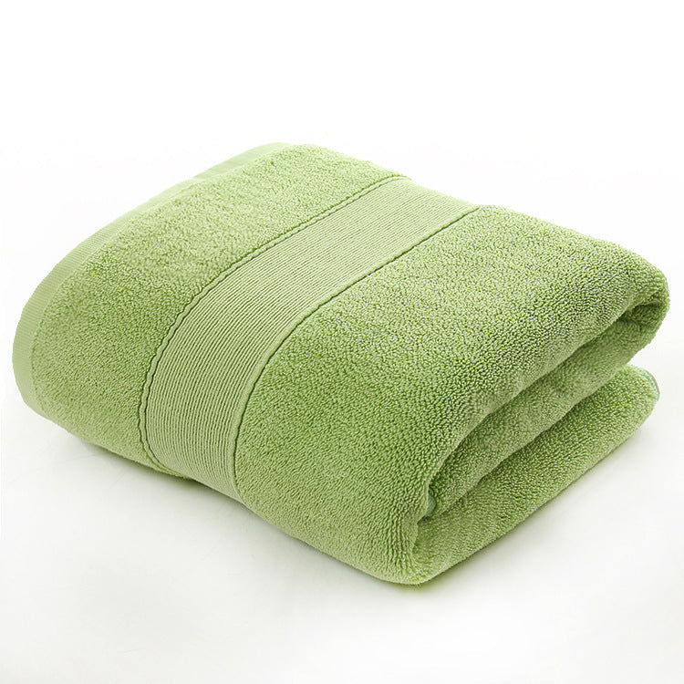 Cotton thickened plain colored bath towel - One Red Hill